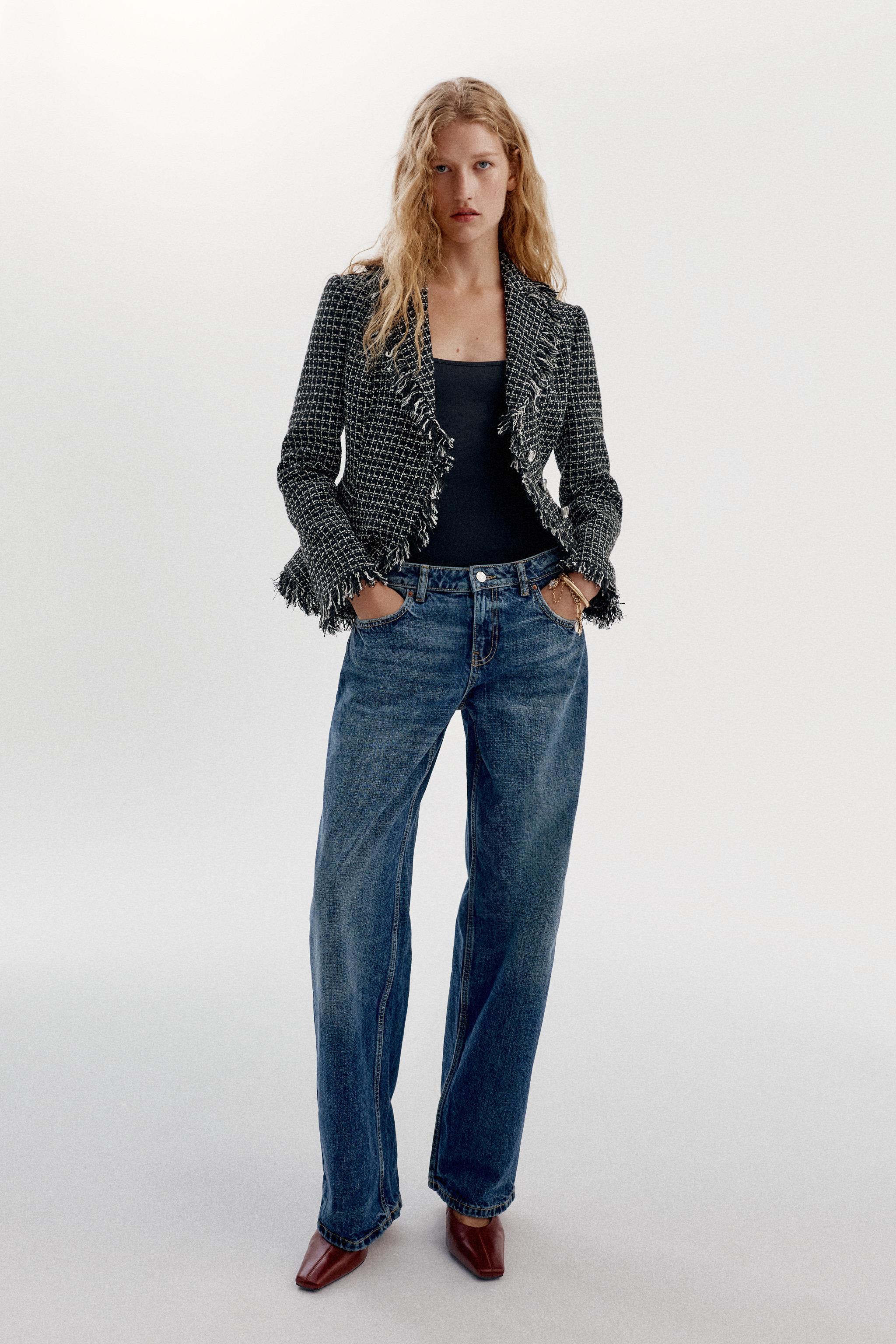 STRUCTURED FRAYED BLAZER